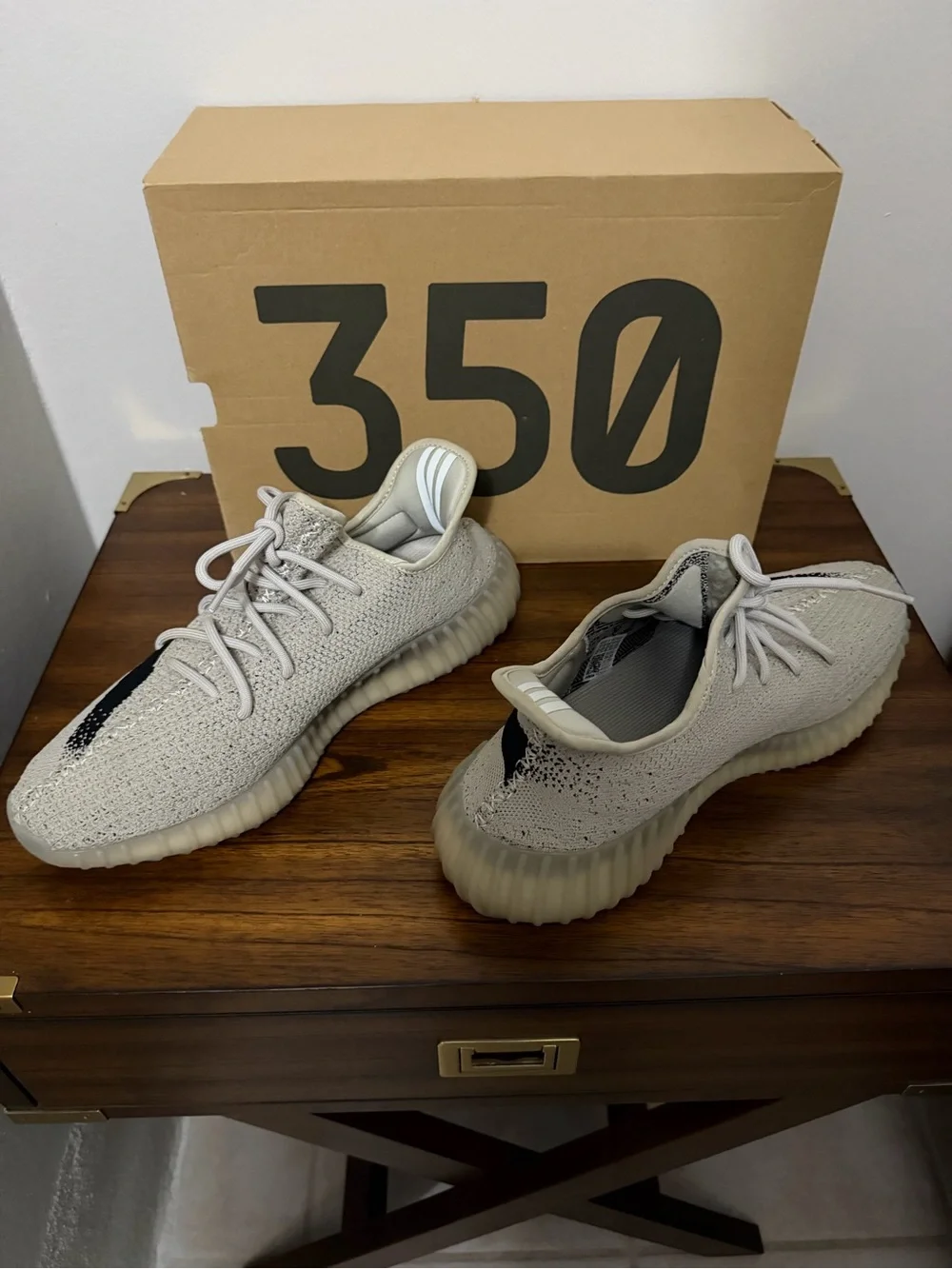 Yeezy Boost 350 V2 slate with Black Stripe